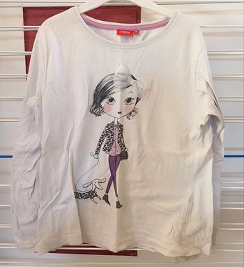 T-shirt manches longues fille 10 ans - Tissaia