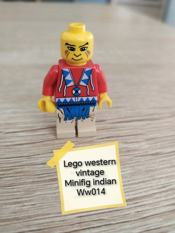 Lego western vintage minifig indian 2 ww014