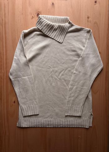 Pull col roulé beige T38/40 Bleu Bonheur - excellent état - doux et cocooning