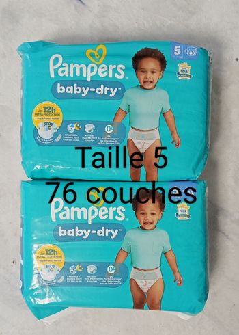 Couche Pampers taille 5 726 couches