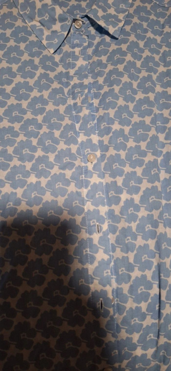 Chemise blanche et bleue caroll 42 - photo numéro 4