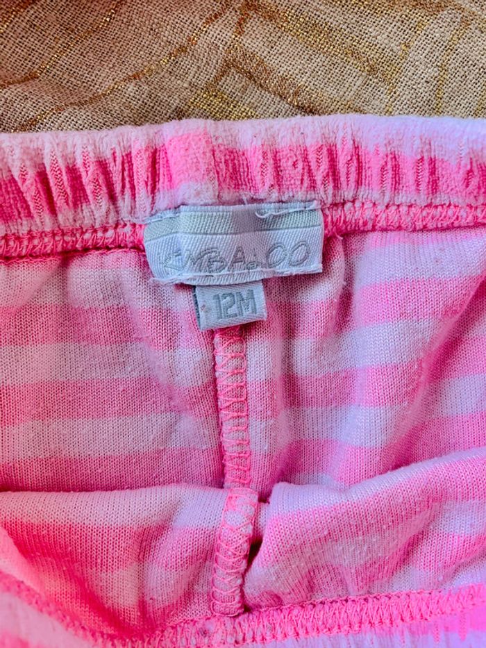 Pyjama chat velours rose -12 mois - photo numéro 7