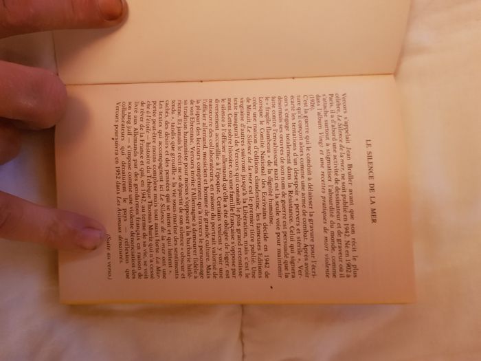 Livre  " le silence de la mer" - photo numéro 3