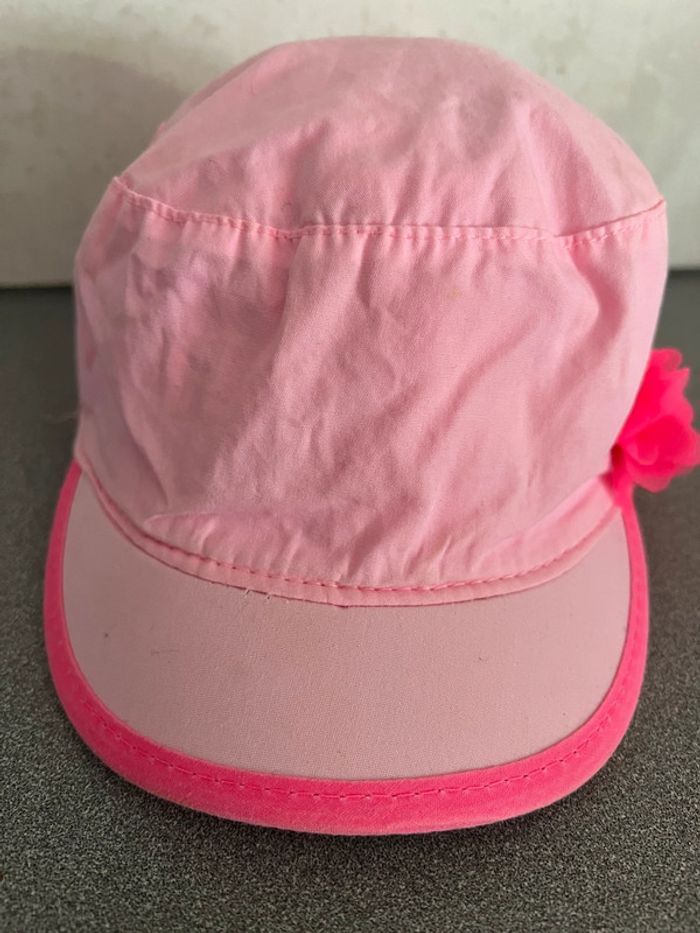Casquette chapeau rose avec noeud taille 45cm Kitchoun - photo numéro 3