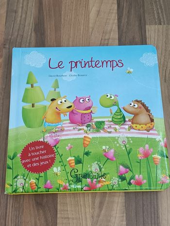Livre à toucher Le Printemps histoire et jeux