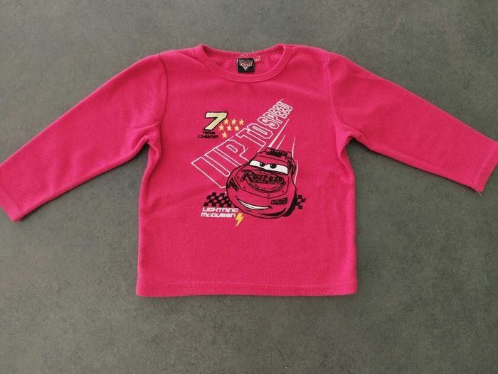 Haut de pyjama velours cars