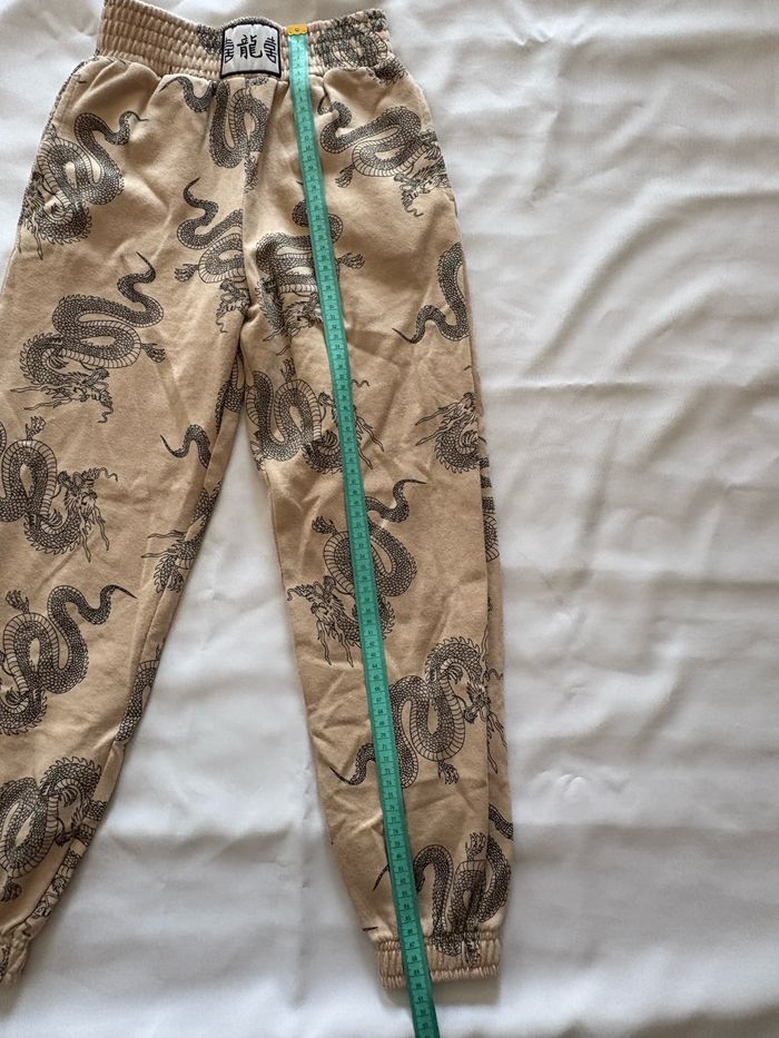 Jogging beige à motif dragon noir - FB sister - XXS/32 - photo numéro 7