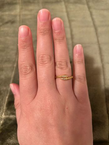 Bague serpent ajustable