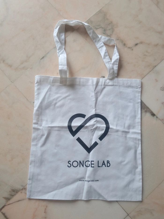 Songe Lab tote bag blanc en tbe