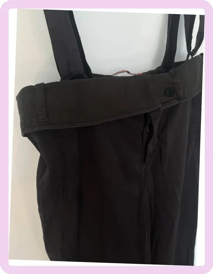 Pantalon Bleu Marine avec Bretelles – Comptoir des Cotonniers – Taille 40 👖 - photo numéro 3