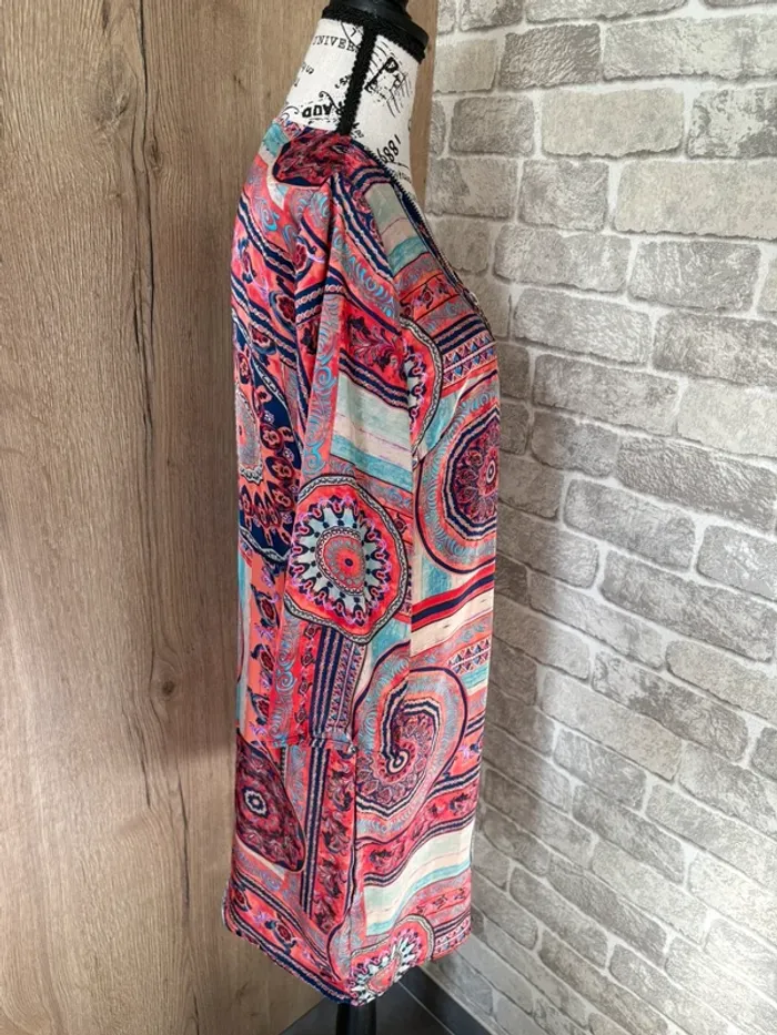 Robe bohème imprimés ethnique taille L - photo numéro 4