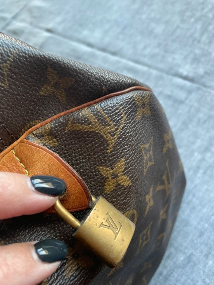 Sac Speedy Louis Vuitton monogram taille 30 - photo numéro 3