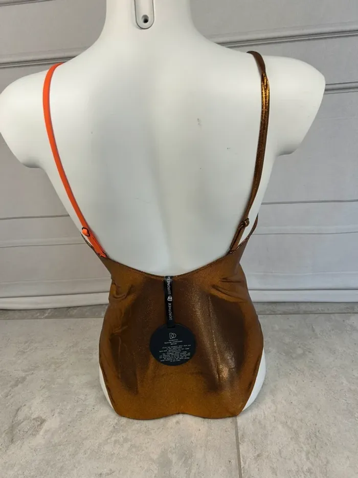 Maillot 1 pièce DO Paris Orange T.3 / 40 neuf - photo numéro 4