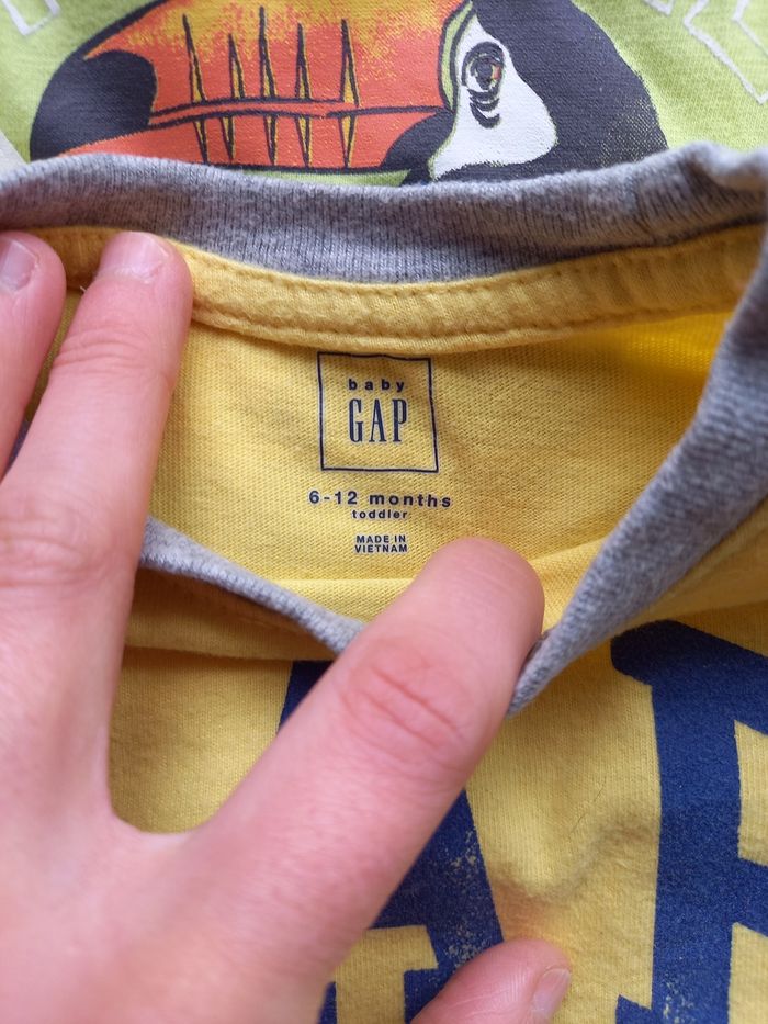 Lot t-shirt garçon manches courtes 6-9 mois - photo numéro 4