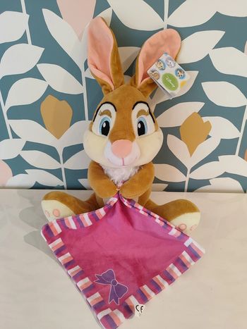 Peluche/  lapin doudou miss Bunny Bambi bambi Disney