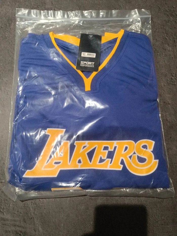 Tenue NBA Los Angeles Lakers Kobe Bryant violet et jaune txl - photo numéro 4
