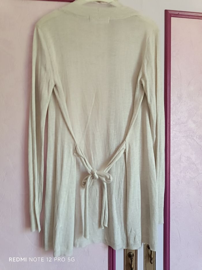 Gilet écru long Zara T.M (38) - photo numéro 6