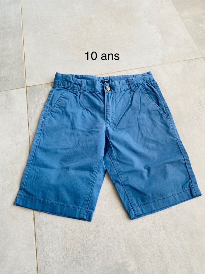 Short chino bleu en 10 ans