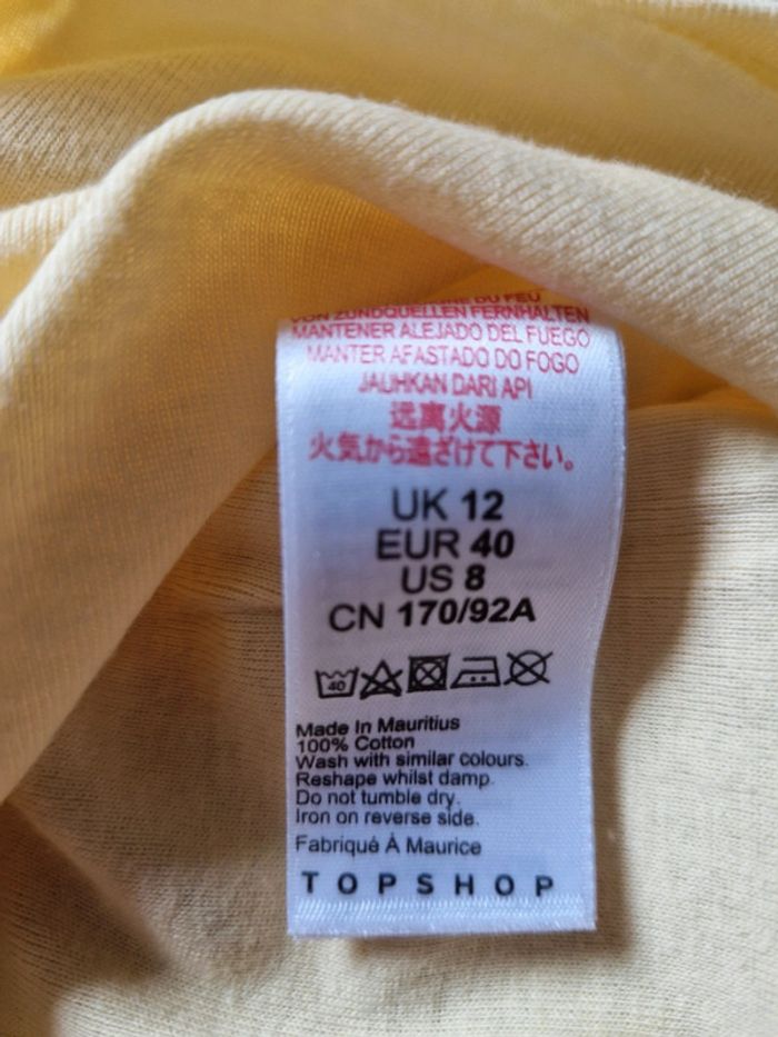 Joli crop top Topshop taille 40 neuf avec étiquette - photo numéro 6