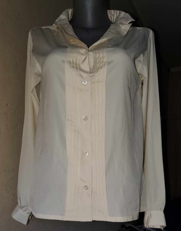 chemise vintage Rodier jaune femme taille 40 - photo numéro 5