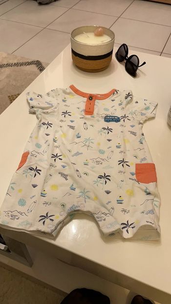 Combinaison été barboteuse grenouillère