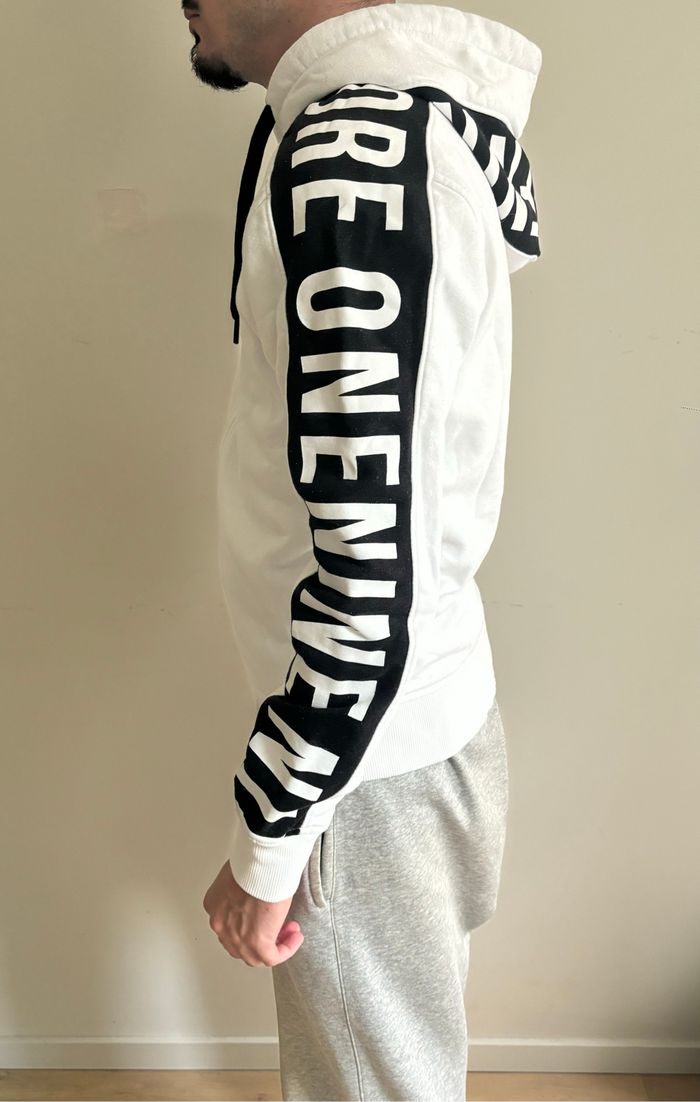 Gilet à capuche Jack & Jones | Blanc & Noir Taille S - photo numéro 2
