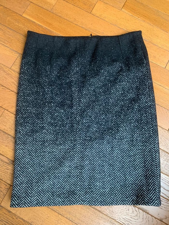 Jupe crayon en laine Devernois taille 46