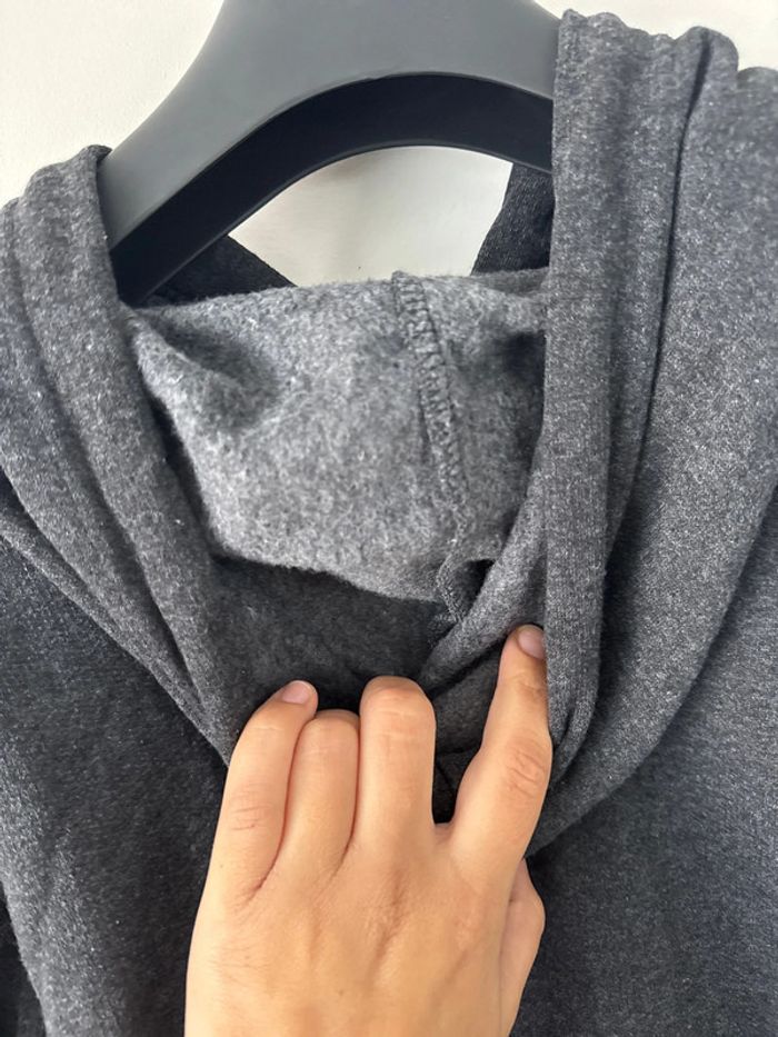 👕 sweat à capuche homme - gris - original- sportwaer neuf sans étiquette - taille m - photo numéro 8