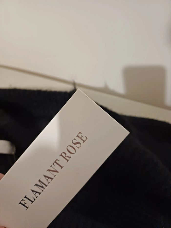 Robe noire chaude à col roulé neuve Flamant Rose taille M/L 38/40 - photo numéro 10