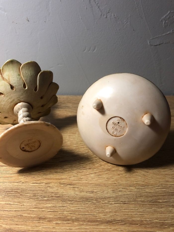 2 figurines Angelots  Fontanini  logo et numéroté - photo numéro 4