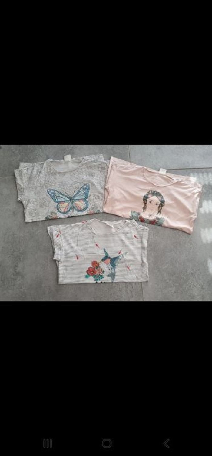 lot de 3 tee shirts ML zara 9 ans