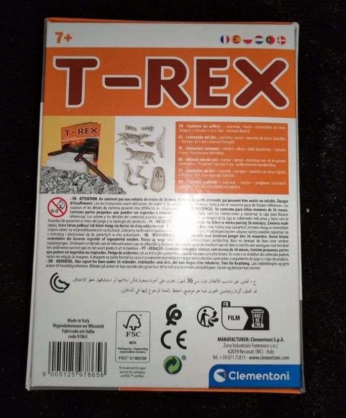 Jeu excavateur à fossile t rex clementoni - photo numéro 3