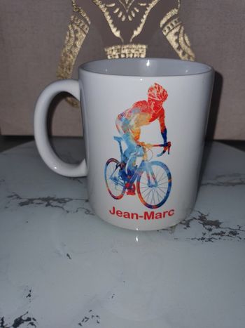 Mug vélo aquarelle