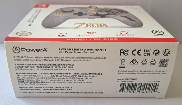 🎮 Manette filaire officielle édition Zelda Nintendo Switch - neuve en boite - photo numéro 3