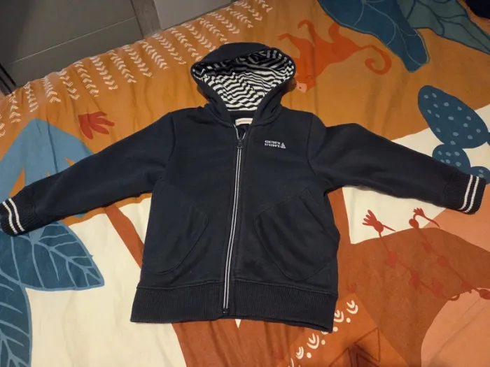 Veste à Capuche bleu marine