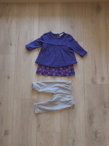 Robe coton + leggin Cocoon 6 mois