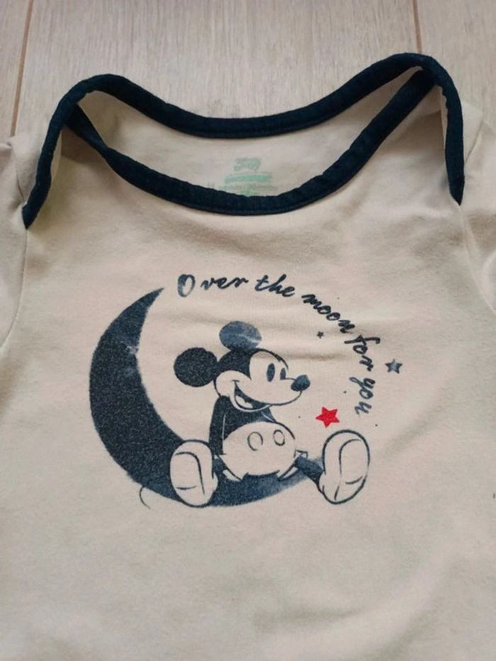 Lot 2 bodies Mickey 36 mois - photo numéro 4