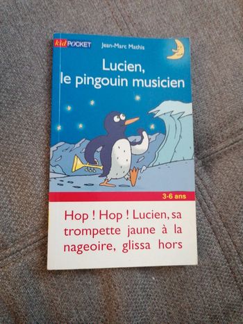 Livre kid pocket 3-6 ans lucien le pingouin musicien