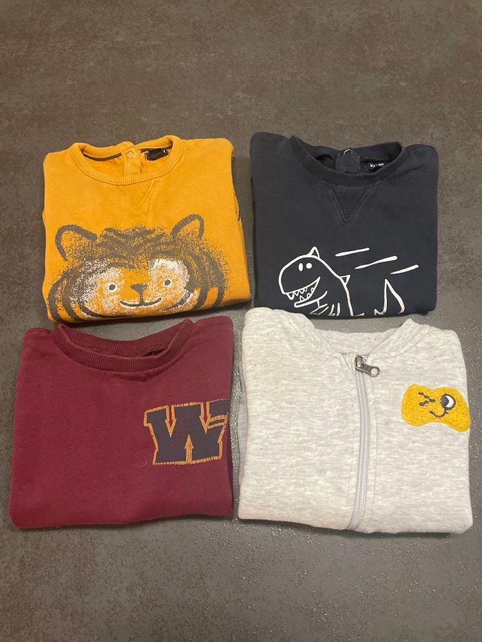 Lot de 3 pulls + 1 gilet Kiabi garçon 3 ans