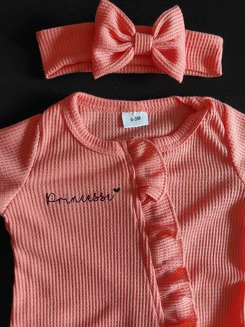 Ensemble pyjama personnalisé "princesse" + bandeau