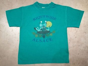 T shirt Vert Riquewihr Alsace 5-6 Ans B&c