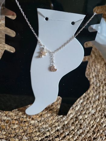 Étoile de jeova et lune en acier inoxydable