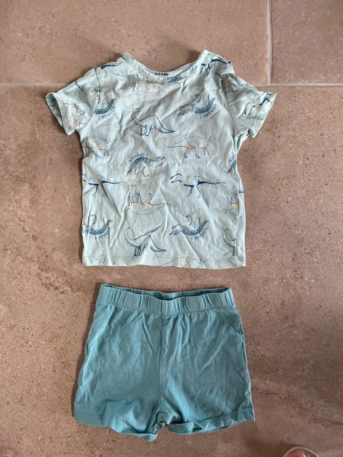 Pyjama 2 pièces dinosaures été