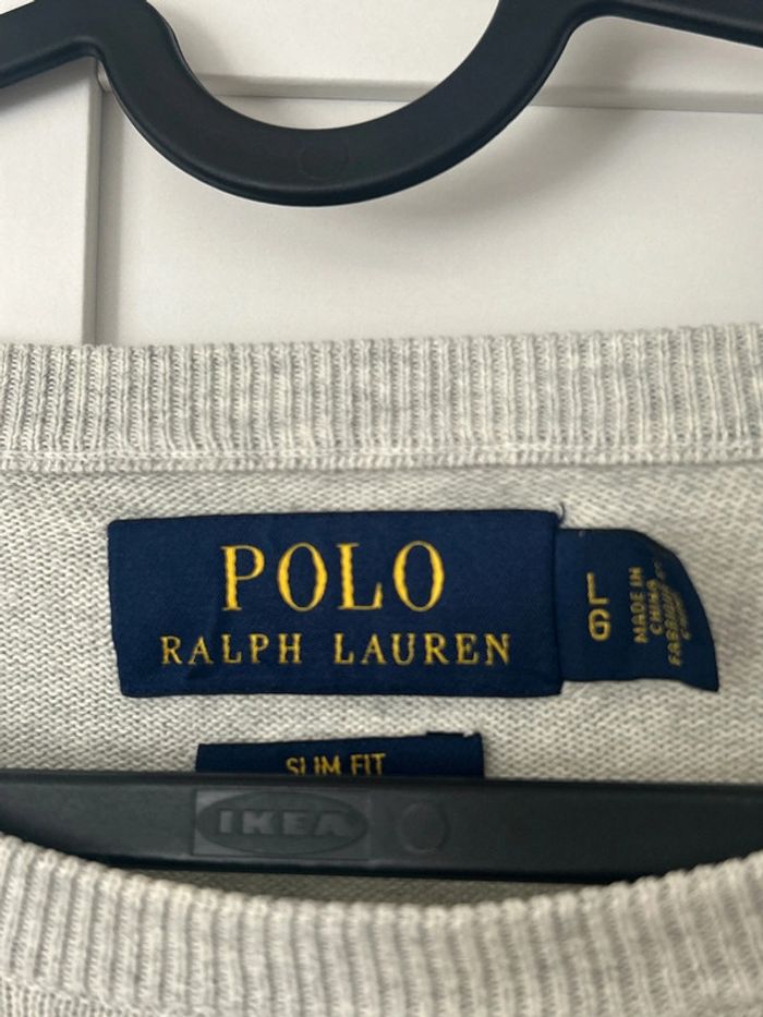 Pull Ralph Lauren gris L - photo numéro 3