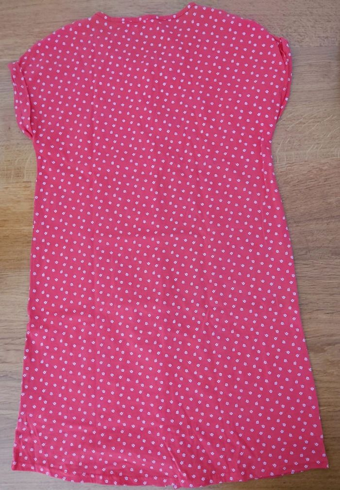 Chemise de nuit sans manches rose à motifs trèfles - photo numéro 2