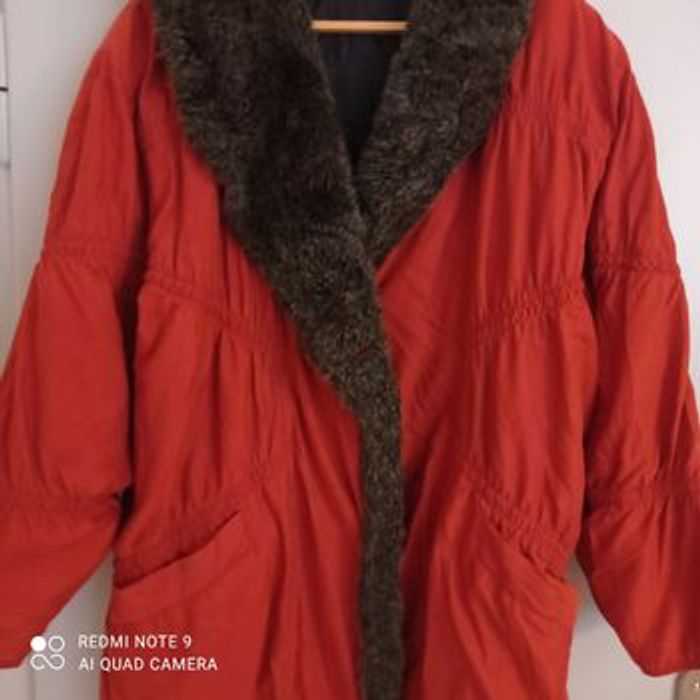 Manteau doudoune brique orangé t42/44 - photo numéro 5
