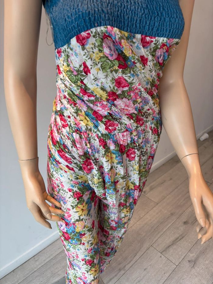 Combinaison pantalon à fleurs neuf boutique parisienne - photo numéro 9