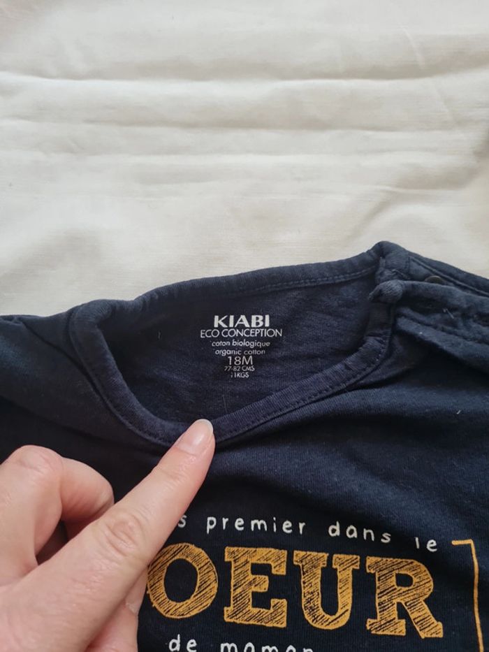 T-shirt ML 18 mois Kiabi - photo numéro 3