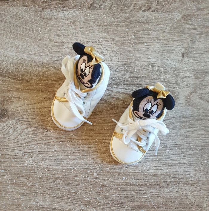 🩷 Chaussures souple à lacets Disney Minnie pointure 17 #emyfleury_pointure17fille - photo numéro 2