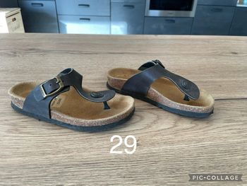 Tongs en cuir taille 29